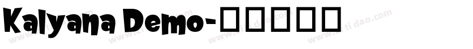 Kalyana Demo字体转换